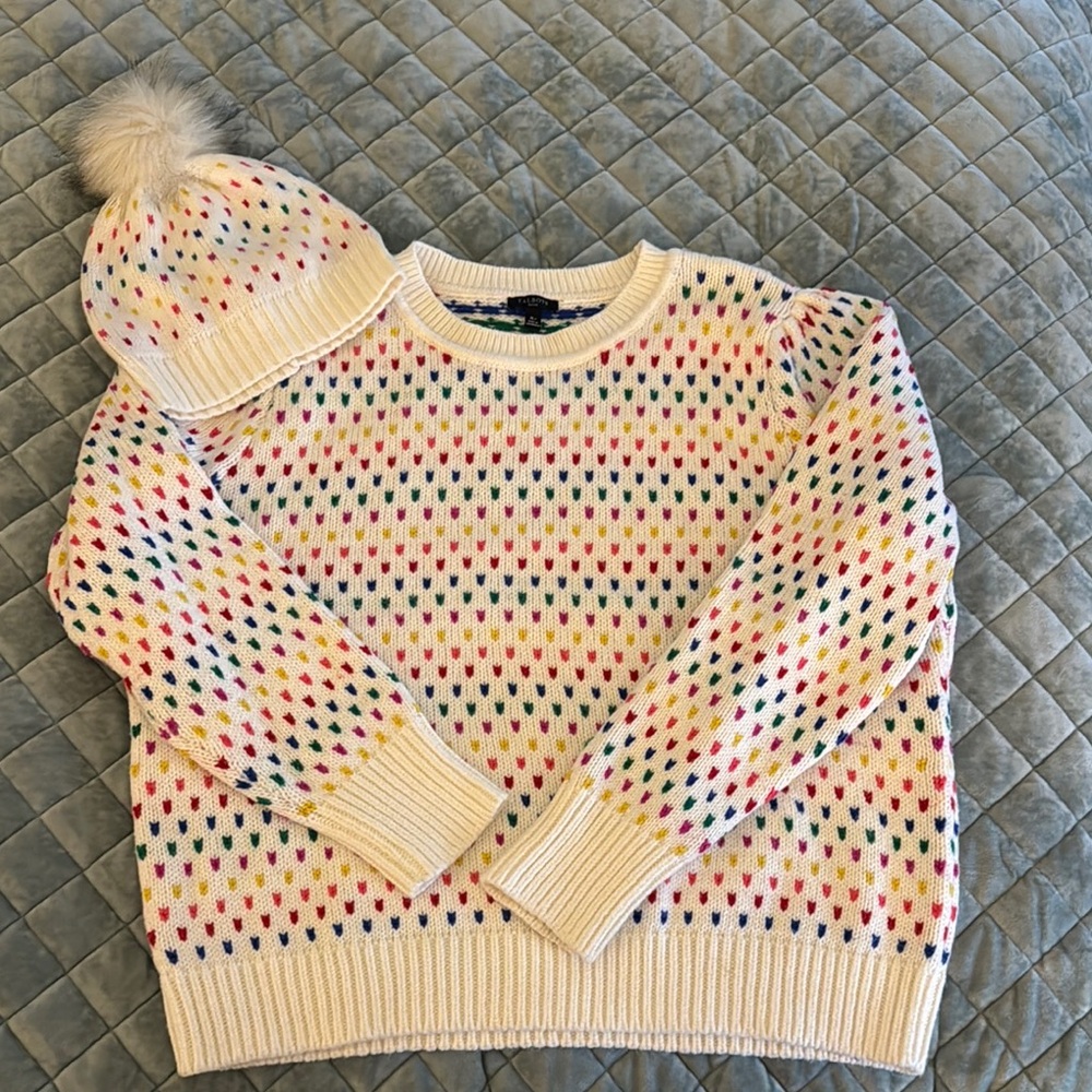 Talbots Cozy Sweater + Beanie